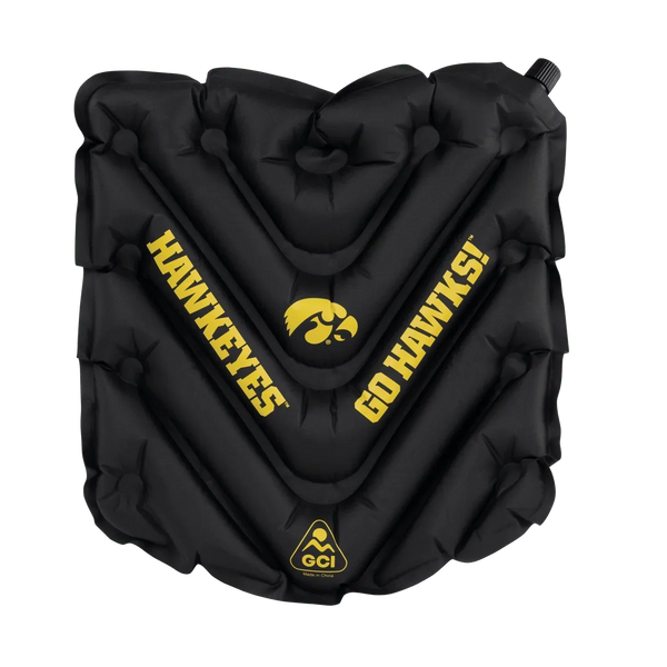 Ultra-Lightweight College V Seat Inflatable Stadium Cushion - Iowa Hawkeyes - Choice 157 - Ergonomic Portable Stadium Seat for Sports Events - Default Title