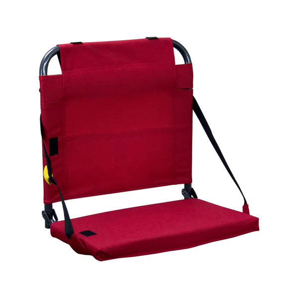 Ultra-Lightweight BleacherBack - Choice 696 - Bleacher-Friendly Stadium Chair with Back Support - Red