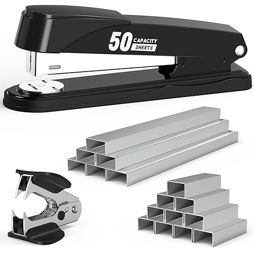 refined Metal Stapler Heavy Duty 50 Sheet Capacity Collection