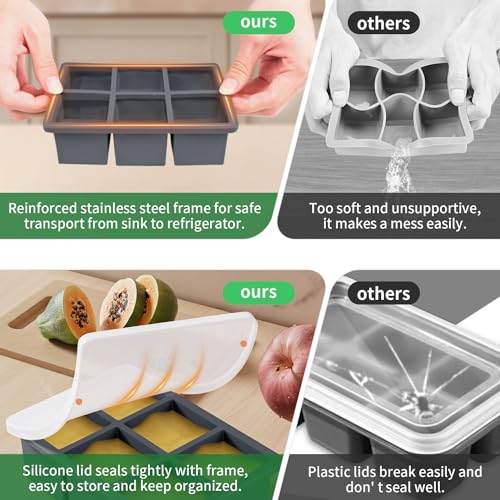 Modern Large Ice Cube Tray for Whiskey: FDDBI Silicone Ice Cube Essentials