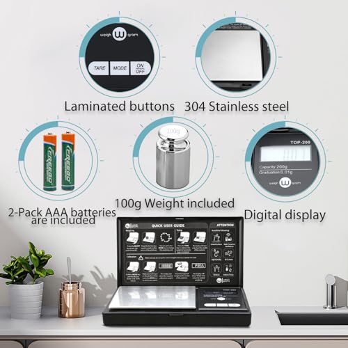 Smart Home Weigh Gram 200g Digital Pocket Gram Scale Essentials