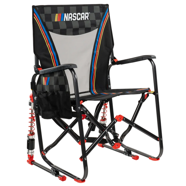 Luxury Camp Adjustable Rocker - NASCAR - Choice 899 - Heavy-Duty Kickback Rocker with Beverage Holder - Default Title