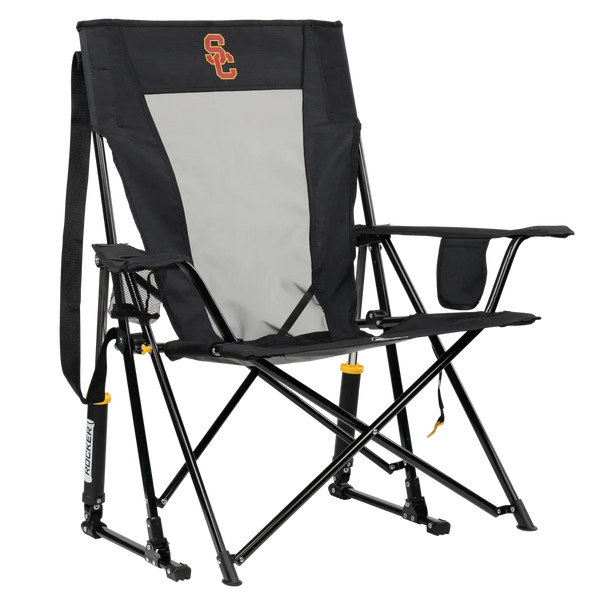 Luxury Camp College Comfort Pro Rocker - USC Trojans - Choice 856 - Freestyle Rocker Portable Outdoor Folding Chair - Default Title
