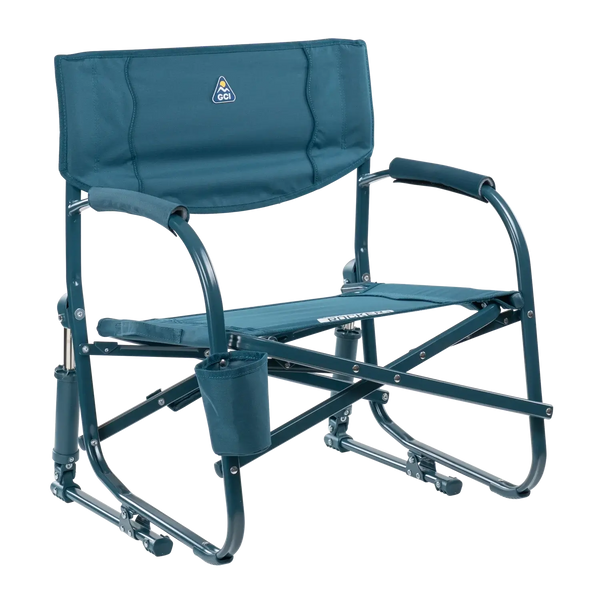 Heavy-Duty Freestyle Grab & Go Rocker - Choice 551 - RoadTrip Rocker Smooth Motion Camp Chair - Teal